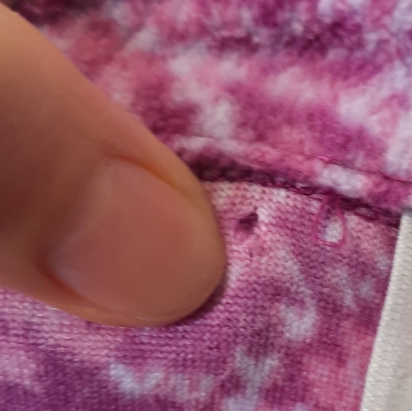 Columbia Magenta Pink Patterned Pull Over Quarter Zip Fleece Jacket L - Picture 6 of 6